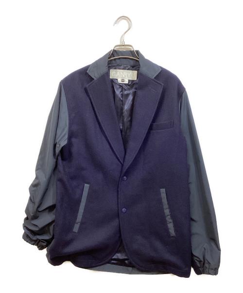 GANRYU（ガンリュウ）GANRYU (ガンリュウ) COMME des GARCONS (コムデギャルソン) 切替ジャケット ネイビー サイズ:SIZE Mの古着・服飾アイテム