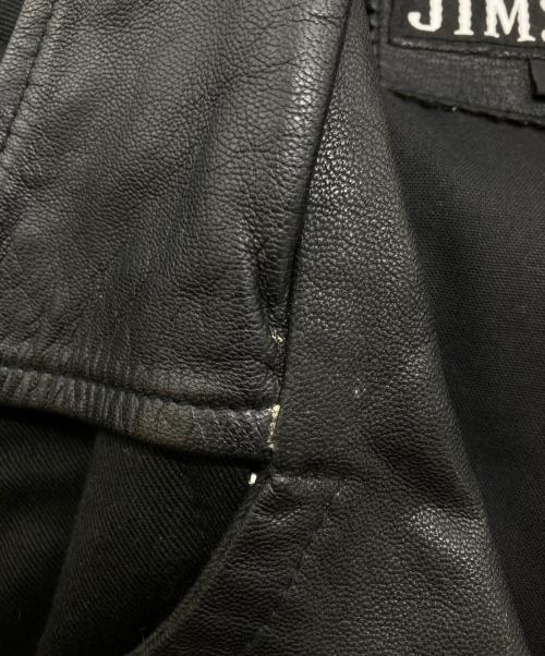 JIMSINN（ジムズイン）JIMSINN (ジムズイン) 切替レザーダブルライダースジャケット ブラック サイズ:SIZE 34の古着・服飾アイテム