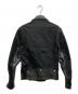 JIMSINN (ジムズイン) 切替レザーダブルライダースジャケット ブラック サイズ:SIZE 34：7000円