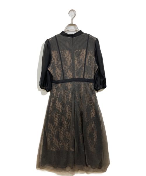LeJa（レジャ）LeJa (レジャ) ハイウエストチュールレースAラインワンピースドレス」 ブラック サイズ:Mの古着・服飾アイテム