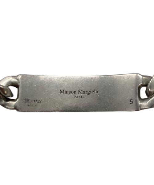 Maison Margiela（メゾンマルジェラ）Maison Margiela (メゾンマルジェラ) ID プレート チェーンブレスレット シルバーの古着・服飾アイテム