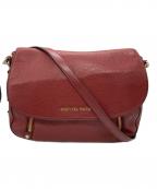 MICHAEL KORSマイケル・コース）の古着「BEDFORD LEGACY MEDIUM PEBBLED LEATHER SHOULDER BAG」｜ボルドー