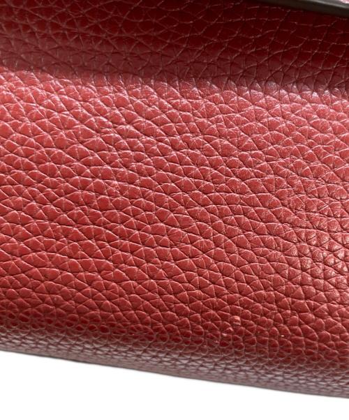 MICHAEL KORS（マイケル・コース）MICHAEL KORS (マイケルコース) BEDFORD LEGACY MEDIUM PEBBLED LEATHER SHOULDER BAG ボルドーの古着・服飾アイテム