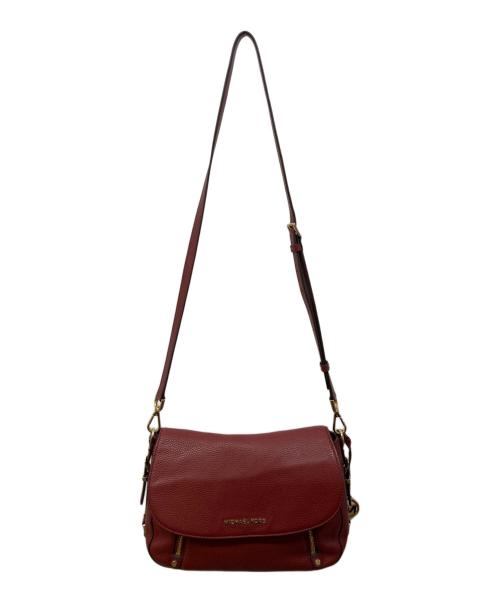 MICHAEL KORS（マイケル・コース）MICHAEL KORS (マイケルコース) BEDFORD LEGACY MEDIUM PEBBLED LEATHER SHOULDER BAG ボルドーの古着・服飾アイテム