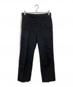 JOHN LAWRENCE SULLIVANジョン ローレンス サリバン）の古着「WOOL STRAIGHT TROUSERS」｜ブラック