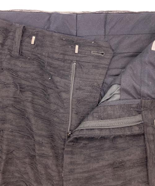 JOHN LAWRENCE SULLIVAN（ジョン ローレンス サリバン）JOHN LAWRENCE SULLIVAN (ジョン ローレンス サリバン) WOOL STRAIGHT TROUSERS ブラック サイズ:44の古着・服飾アイテム