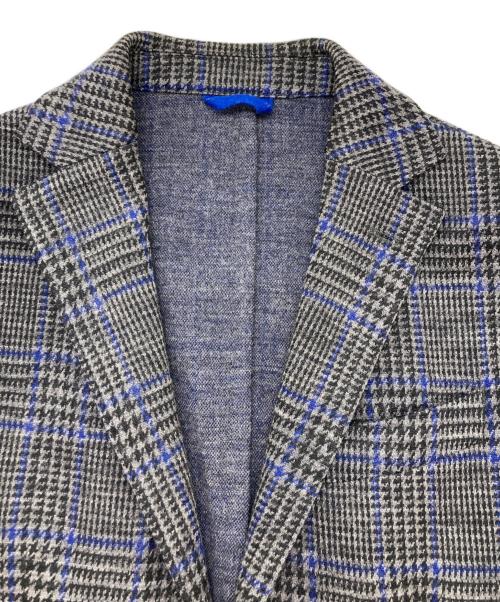 L.B.M.1911（エルビーエム1911）L.B.M.1911 (エルビーエム1911) チェックテーラードジャケット グレー×ブルー サイズ:46Jの古着・服飾アイテム
