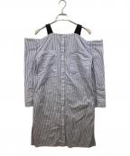 AKIRA NAKAアキラナカ）の古着「ストライプシャツワンピース」｜ブルー