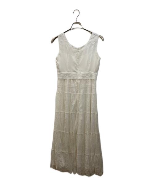 GRACE CONTINENTAL（（グレースコンチネンタル）GRACE CONTINENTAL (グレースコンチネンタル) レース刺繍ロングワンピース ホワイト サイズ:SIZE 36の古着・服飾アイテム