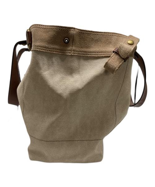 BURBERRY BLUE LABEL（バーバリー ブルー レーベル）BURBERRY BLUE LABEL (バーバリーロンドンブルーレーベル) デニムトートバッグ ベージュの古着・服飾アイテム