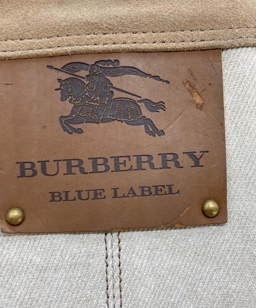 BURBERRY BLUE LABEL（バーバリー ブルー レーベル）BURBERRY BLUE LABEL (バーバリーロンドンブルーレーベル) デニムトートバッグ ベージュの古着・服飾アイテム