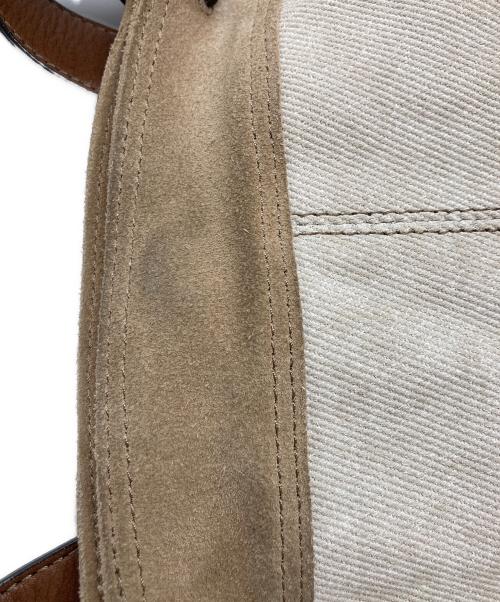 BURBERRY BLUE LABEL（バーバリー ブルー レーベル）BURBERRY BLUE LABEL (バーバリーロンドンブルーレーベル) デニムトートバッグ ベージュの古着・服飾アイテム