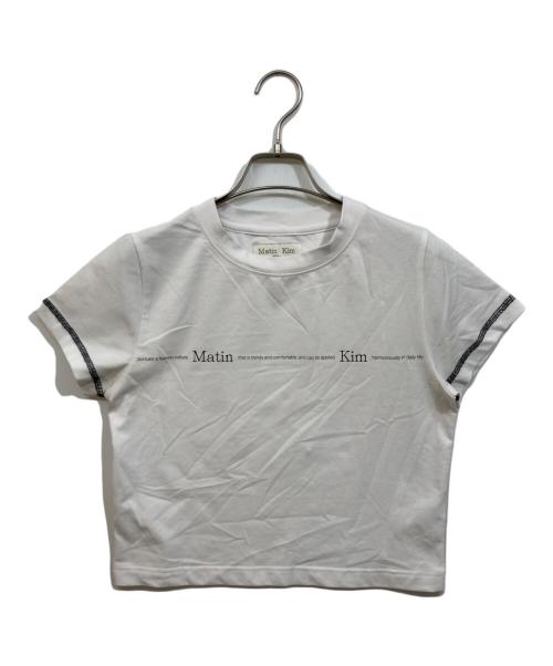 Matin Kim（マーティン・キム）Matin Kim (マーティン・キム) プリントTシャツ ホワイト サイズ:	SIZE Freeの古着・服飾アイテム