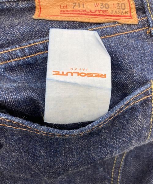 RESOLUTE（リゾルト）RESOLUTE (リゾルト) ワンウォッシュデニム インディゴ サイズ:30の古着・服飾アイテム