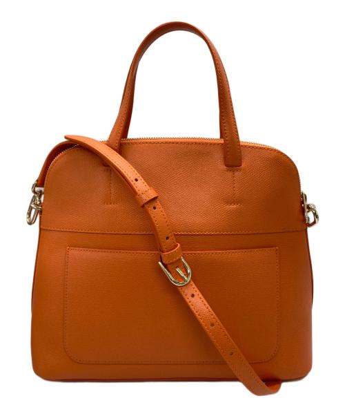 FURLA（フルラ）FURLA (フルラ) 2WAYハンドバッグ オレンジの古着・服飾アイテム