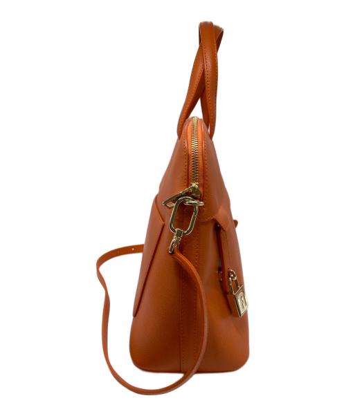 FURLA（フルラ）FURLA (フルラ) 2WAYハンドバッグ オレンジの古着・服飾アイテム