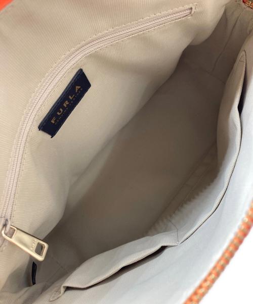 FURLA（フルラ）FURLA (フルラ) 2WAYハンドバッグ オレンジの古着・服飾アイテム