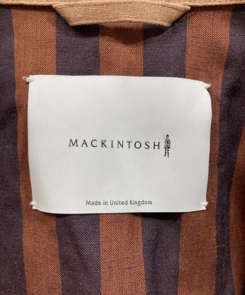 MACKINTOSH（マッキントッシュ）MACKINTOSH (マッキントッシュ) リネンゴム引きステンカラーコート ブラウン サイズ:38の古着・服飾アイテム