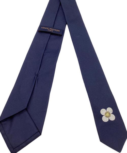 LOUIS VUITTON（ルイ ヴィトン）LOUIS VUITTON (ルイ ヴィトン) ヴィヴィエンヌ ネクタイ ネイビー サイズ:記載なしの古着・服飾アイテム