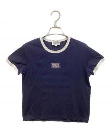 MARITHE+FRANCOIS GIRBAUD（マリテフランソワジルボー）の古着「リンガーTシャツ」｜ネイビー