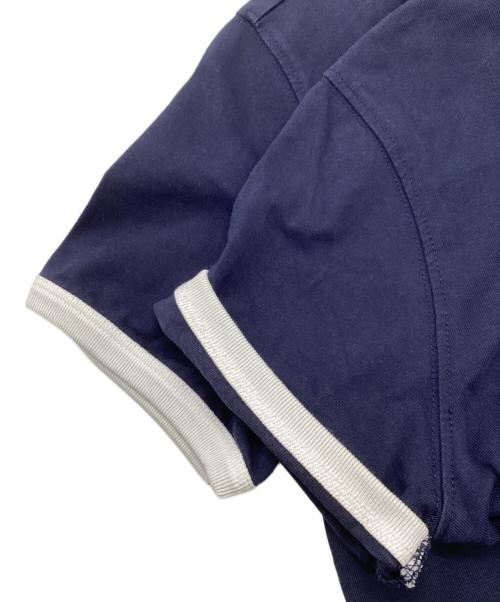 MARITHE+FRANCOIS GIRBAUD（マリテフランソワジルボー）MARITHE+FRANCOIS GIRBAUD (マリテフランソワジルボー) リンガーTシャツ ネイビー サイズ:Sの古着・服飾アイテム