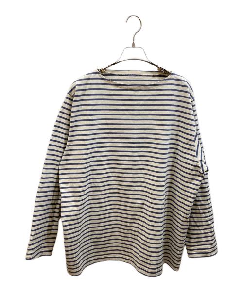 COMOLI（コモリ）COMOLI (コモリ) ボーダーボートネック アイボリー サイズ:34の古着・服飾アイテム