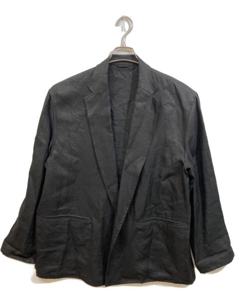 BLURHMS（ブラームス）BLURHMS (ブラームス) リネン混テーラードジャケット ブラック サイズ:3の古着・服飾アイテム