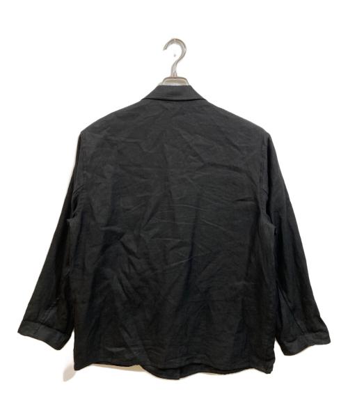 BLURHMS（ブラームス）BLURHMS (ブラームス) リネン混テーラードジャケット ブラック サイズ:3の古着・服飾アイテム