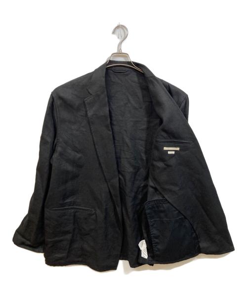 BLURHMS（ブラームス）BLURHMS (ブラームス) リネン混テーラードジャケット ブラック サイズ:3の古着・服飾アイテム