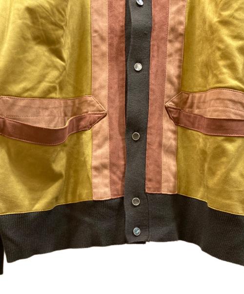 The DUFFER N NEPHEWS（ザ・ダファー・アンド・ネフューズ）The DUFFER N NEPHEWS (ザ・ダファー・アンド・ネフューズ) ヤーディーカーディー ポロ カーディガン ブラウン サイズ:Lの古着・服飾アイテム