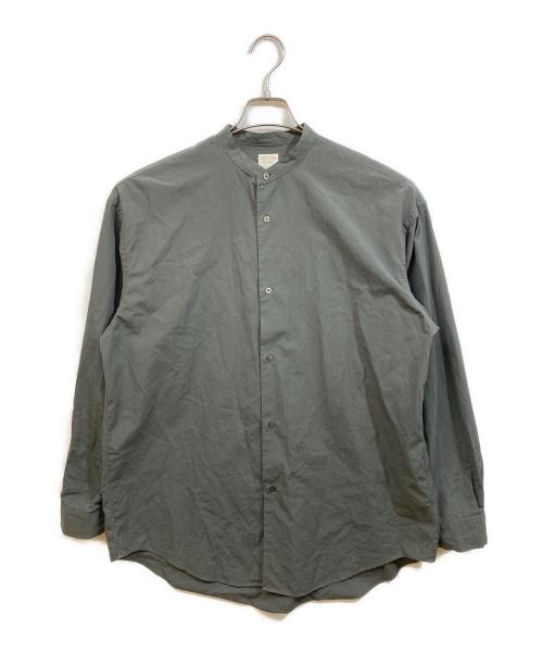 Phlannel（フランネル）Phlannel (フランネル) バンドカラーシャツ オリーブ サイズ:3の古着・服飾アイテム