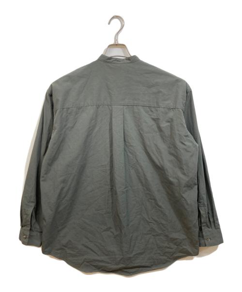 Phlannel（フランネル）Phlannel (フランネル) バンドカラーシャツ オリーブ サイズ:3の古着・服飾アイテム