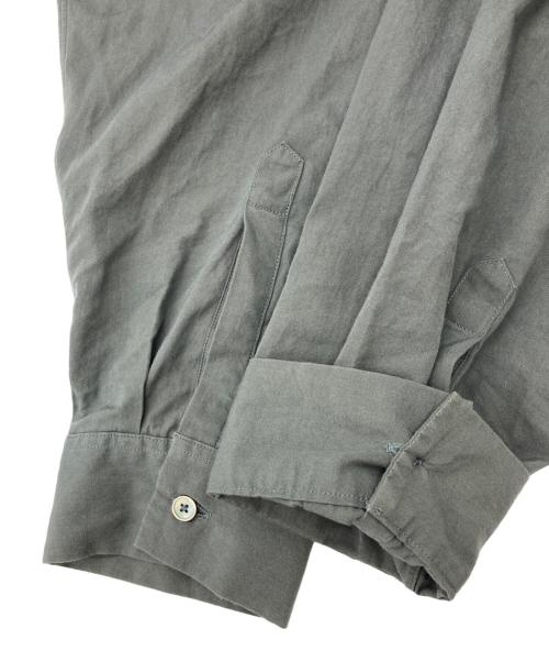 Phlannel（フランネル）Phlannel (フランネル) バンドカラーシャツ オリーブ サイズ:3の古着・服飾アイテム