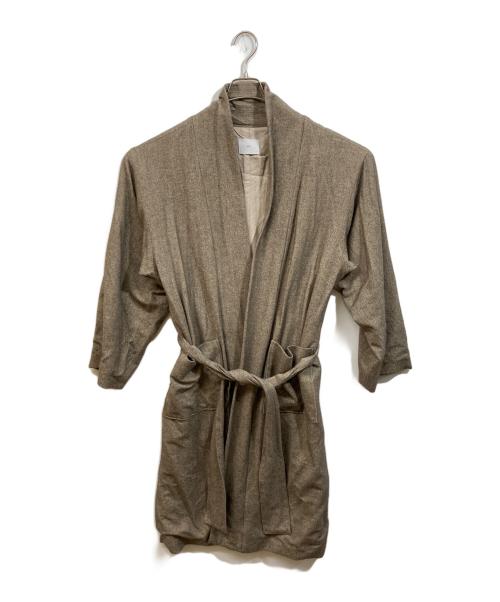 ATHA（アタ）ATHA (アタ) ノーカラーコート ブラウン サイズ:FREEの古着・服飾アイテム