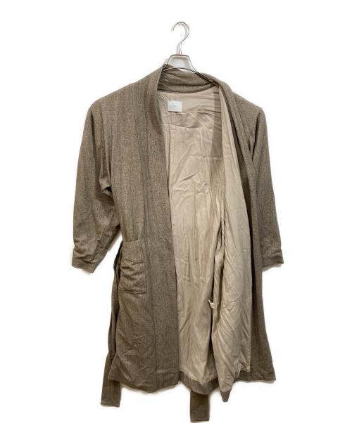 ATHA（アタ）ATHA (アタ) ノーカラーコート ブラウン サイズ:FREEの古着・服飾アイテム