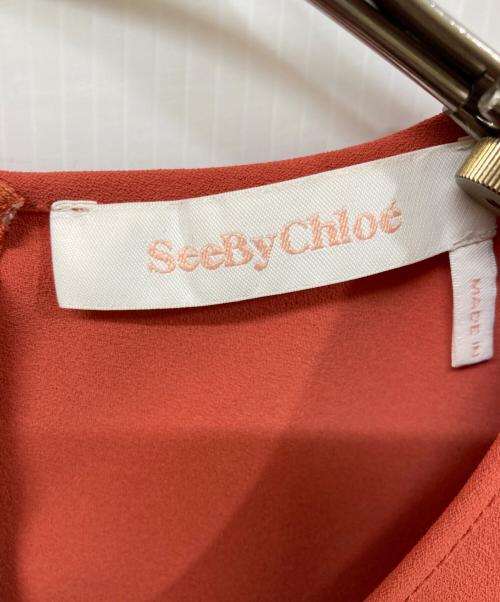 SEE BY CHLOE（シーバイクロエ）SEE BY CHLOE (シーバイクロエ) ブラウスワンピース ブラウン サイズ:	SIZE 38の古着・服飾アイテム