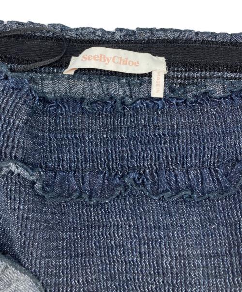 SEE BY CHLOE（シーバイクロエ）SEE BY CHLOE (シーバイクロエ) デニムフリルスカート インディゴ サイズ:SIZE 34の古着・服飾アイテム