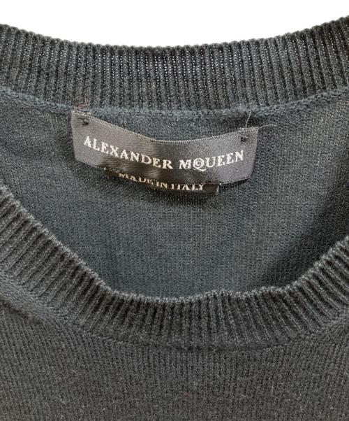 ALEXANDER McQUEEN（アレキサンダーマックイーン）ALEXANDER McQUEEN (アレキサンダーマックイーン) SKULL INTARSIA CREW KNIT ブラック サイズ:Mの古着・服飾アイテム