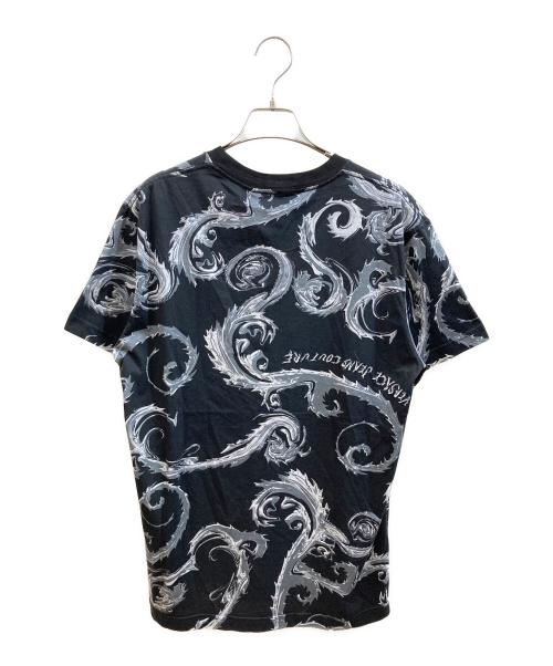 VERSACE（ヴェルサーチェ）VERSACE (ヴェルサーチェ) スリムフィット Tシャツ ブラック サイズ:Lの古着・服飾アイテム