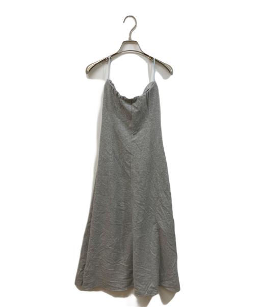 ATTISESSION（アティセッション）ATTISESSION (アティセッション) ウラケ ベアトップ ロングワンピース グレー サイズ:	SIZE 36の古着・服飾アイテム