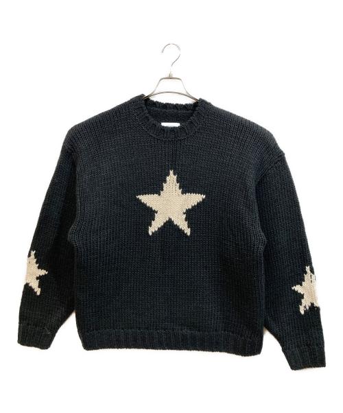 CONVERSE TOKYO（コンバーストウキョウ）CONVERSE TOKYO (コンバーストウキョウ) STAR★ LOWGAGE PULLOVER KNIT ブラック サイズ:SIZE Freeの古着・服飾アイテム