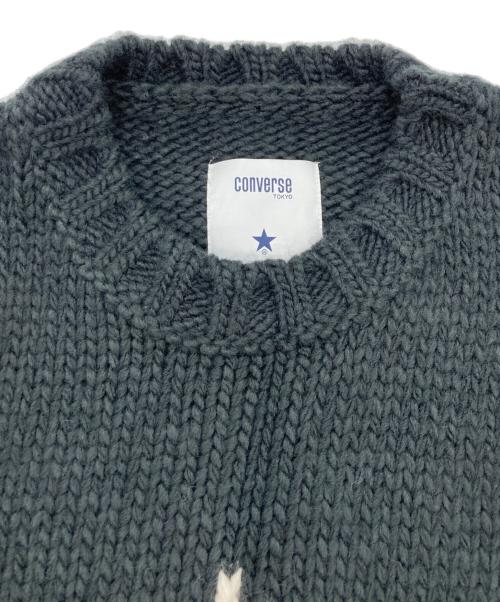 CONVERSE TOKYO（コンバーストウキョウ）CONVERSE TOKYO (コンバーストウキョウ) STAR★ LOWGAGE PULLOVER KNIT ブラック サイズ:SIZE Freeの古着・服飾アイテム