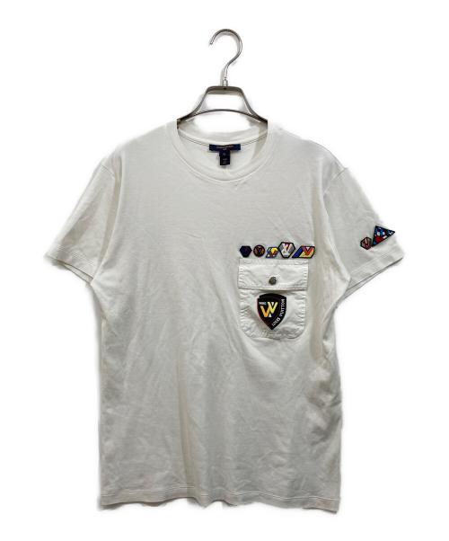 LOUIS VUITTON（ルイ ヴィトン）LOUIS VUITTON (ルイ ヴィトン) ワッペンデザインポケットTシャツ ホワイト サイズ:SIZE XLの古着・服飾アイテム