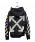 MONCLER (モンクレール) OFFWHITE (オフホワイト) リフレクトロゴジップパーカー ブラック サイズ:SIZE M：47000円