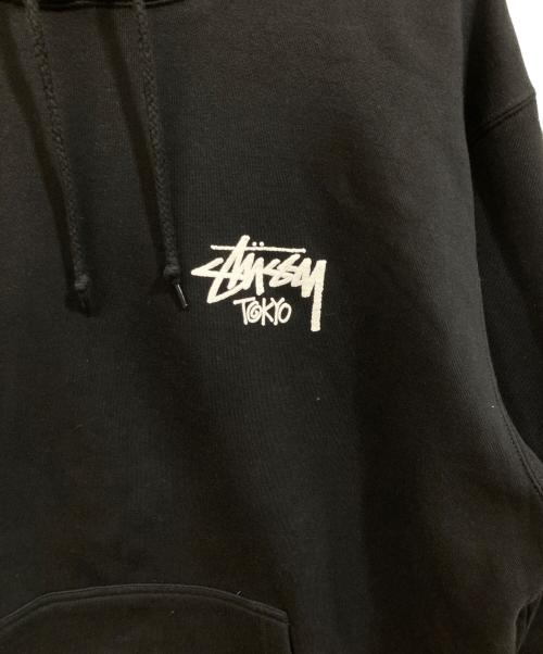 stussy（ステューシー）stussy (ステューシー) ロゴパーカー ブラック サイズ:SIZE XLの古着・服飾アイテム