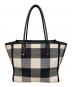 Kate Spade (ケイトスペード) エラ フェスティブ チェック ファブリック トート ブラック：9000円