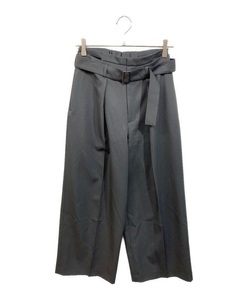 nemuiasa（ネムイアサ）nemuiasa (ネムイアサ) double waist twill tuck pants グレー サイズ:SIZE Sの古着・服飾アイテム