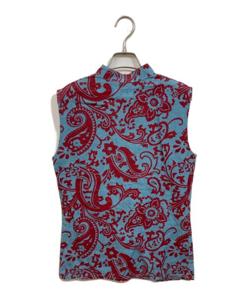 ETRO（エトロ）ETRO (エトロ) ノースリーブリネンシャツ スカイブルー サイズ:	SIZE 40の古着・服飾アイテム