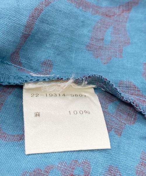 ETRO（エトロ）ETRO (エトロ) ノースリーブリネンシャツ スカイブルー サイズ:	SIZE 40の古着・服飾アイテム