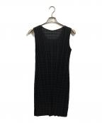 PLEATS PLEASEプリーツプリーズ）の古着「ノースリーブプリーツワンピース」｜ブラック